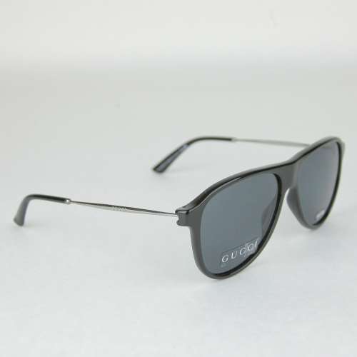Gucci Unisex Black Optyl Aviator Sunglasses GG 1058/S CVSBN 337931 1111 Designer sunglasses discount prices In America